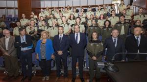 Imagen de Enrique López en la toma de posesión de los 38 nuevos Agentes Forestales