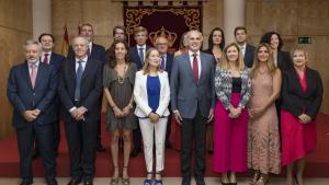 Eugenia Carballedo y Enrique Ruiz Escudero en la toma de posesión de los nuevos altos cargos