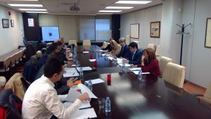 Ángel Garrido durante la reunión con las principales asociaciones del taxi 
