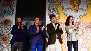 Eugenia Carballedo durante la celebración navideña de la escuela de tauromaquia José Cubero Yiyo