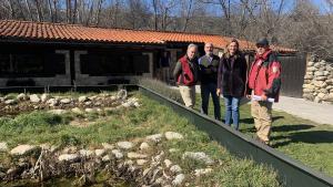 Paloma Martín, ha visitado las actuaciones de recuperación y conservación en Lozoya y Rascafría 