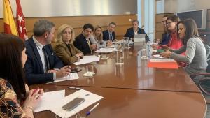 David Pérez durante la reunión