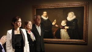 Diaz Ayuso durante la visita