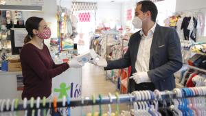 Ignacio Aguado durante su visita a San Sebastián de los Reyes 