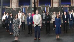 Isabel Díaz Ayuso durante la reapertura del centro cultural Matadero