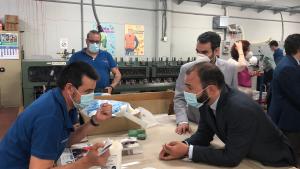 Manuel Gimenez durante la visita