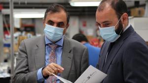 Manuel Gimenez durante la visita