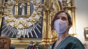 Isabel Díaz Ayuso asiste a la celebración de la festividad de la Virgen de la Paloma