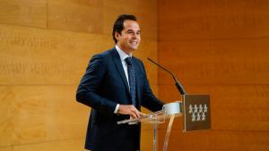 Ignacio Aguado durante una rueda de prensa en la Real Casa de Correos