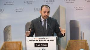 Manuel Giménez durante el acto