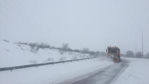 Quitanieves trabajando