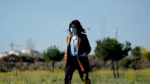 Díaz Ayuso asiste al comienzo de la reforestación que se llevará a cabo en el Parque de la Alhóndigo, en Getafe