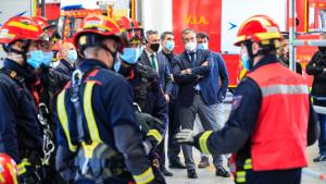 Enrique López ha visitado el Parque de Bomberos de Las Rozas de Madrid