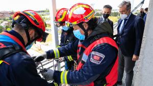 Enrique López ha visitado el Parque de Bomberos de Las Rozas de Madrid