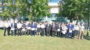 Entrega de menciones honoríficas de la Policía Nacional a personal de seguridad del SERMAS