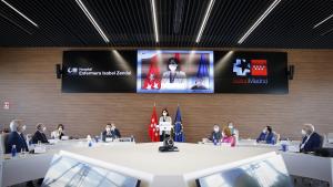 Díaz Ayuso ha inaugurado el Primer Encuentro Internacional sobre COVID-19 en el Hospital Enfermera Isabel Zendal