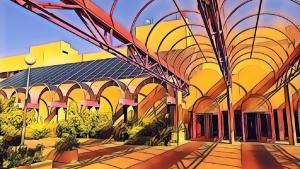 Fachada del Hospital de Getafe