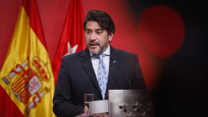 Primer plano del consejero David Pérez