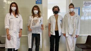 Enfermeras, autoras del estudio, del Hospital Clínico San Carlos