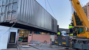 Proceso de llegada de los componentes de la Sala Blanca
