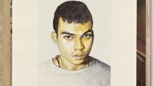 Retrato de un joven que mira al espectador