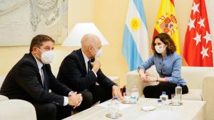 La presidenta durante la reunión