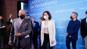 La presidenta a su llegada al acto