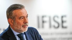 Enrique López en un momento del acto celebrado en el IFISE