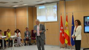 El consejero Carlos Izquierdo durante el evento