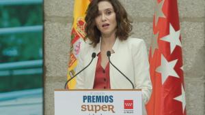 La presidenta durante su intervención en los premios