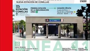 Cartel prolongación línea 11