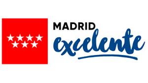 Logotipo con el texto de Madrid excelente