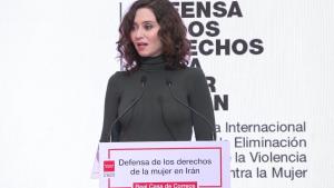La presidenta durante su intervención en el acto