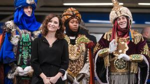 La presidenta con los Reyes Magos