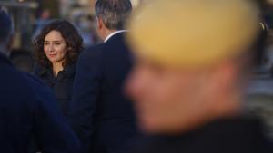 Díaz Ayuso agradeciendo a los efectivos del ERICAM la labor humanitaria llevada a cabo en el terremoto de Turquía