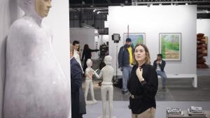La consejera Marta Rivera en su visita a la feria 