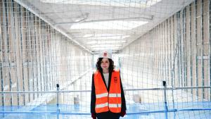 Díaz Ayuso avanza que las obras del nuevo edificio de Hospitalización del 12 de Octubre están ejecutadas al 60% y entrará en funcionamiento a finales de año La presidenta en su visita a las obras del nuevo edificio