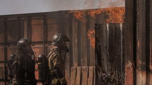 Los bomberos en la jornada