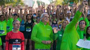 Enrique Ruiz Escudero durante su participación en la Carrera Madrid en Marcha contra el Cáncer 