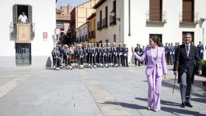 La presidenta llegando al acto