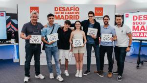 Fotografía con los primeros clasificados en el Desafío Good Gamers Madrid 