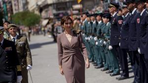 La presidenta durante el desfile