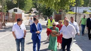 Miguel Ángel García Martín visita Villar del Olmo El consejero Miguel Ángel García Martín durante su visita a Villar del Olmo