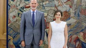 La presidenta Isabel Díaz Ayuso es recibida en audiencia por Su Majestad el Rey Felipe VI