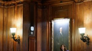 La presidenta durante su intervención