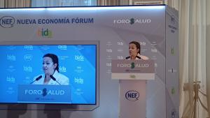 Fátima Matute en el encuentro informativo Foro Salud de Nueva Economía Fórum