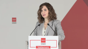 La presienta durante su intervención