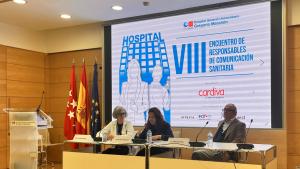 La consejera Fátima Matute durante el Encuentro de Responsables de Comunicación Sanitaria
