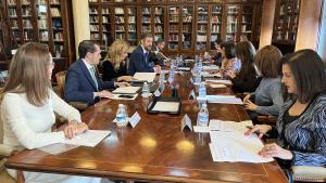 El consejero Miguel Ángel García Martín en la reunión de la Comisión de Coordinación con el Ministerio Fiscal 