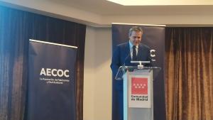 El consejero Jorge Rodrigo durante la jornada El motor socioeconómico del sector HORECA en Madrid 